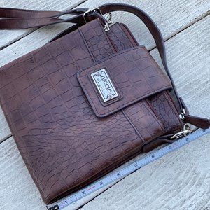 Nicole Miller Cross Body Dark Brown Bag